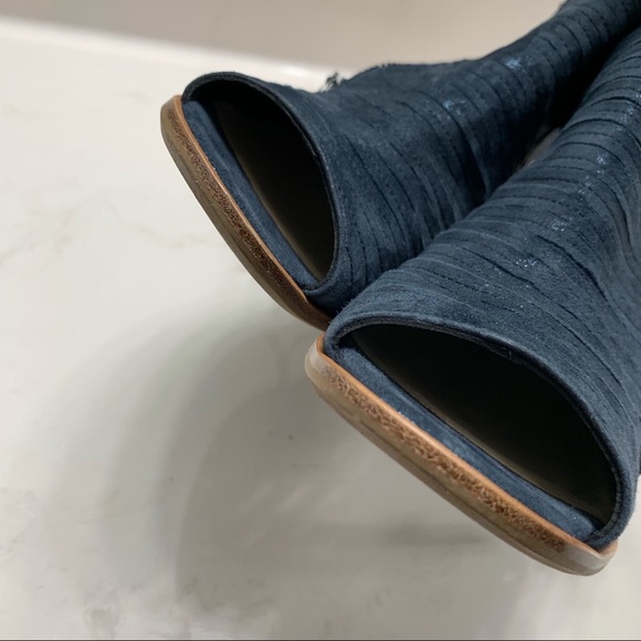 Paul Green Cayanne Leather Peep Toe Booties - Picture 5 of 7